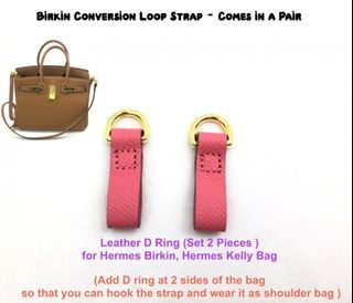 Custom Made Birkin Convertor Leather Loop