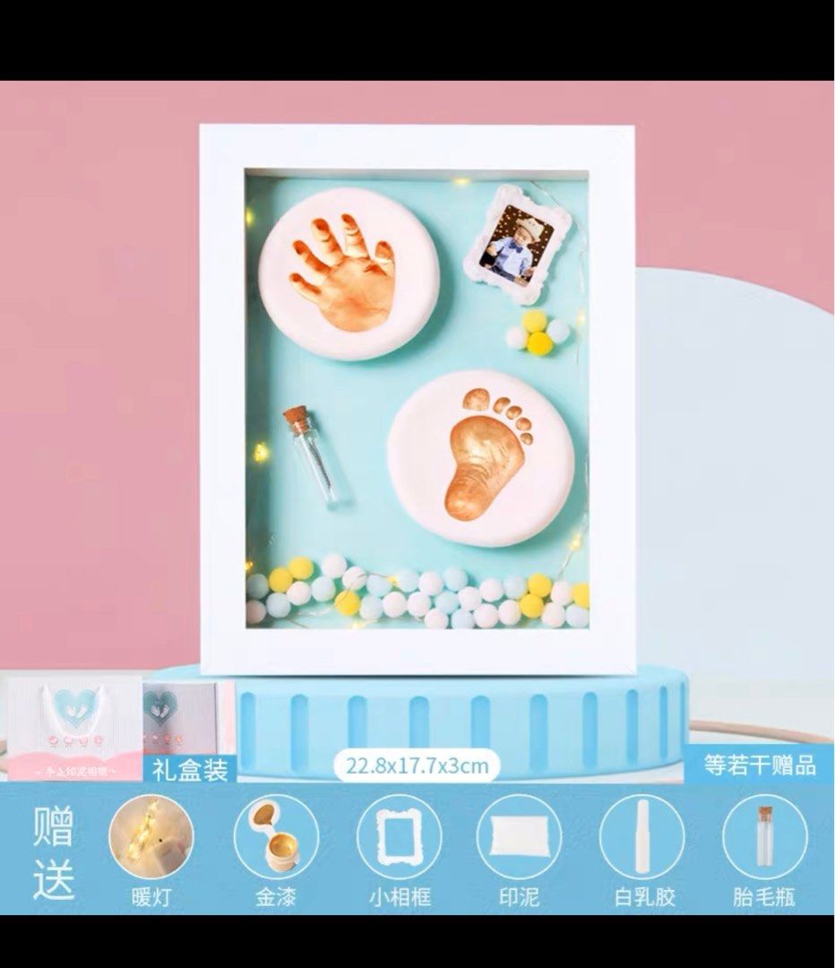 DIY baby handprint/footprint, Hobbies & Toys, Stationery & Craft