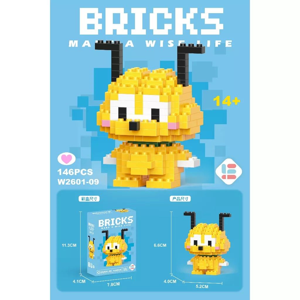 DIY Bricks Mini Toy Model Kartun Building Block Nano Block on Carousell