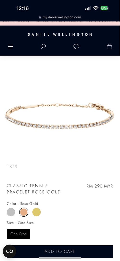 Dw rose gold bracelet hot sale