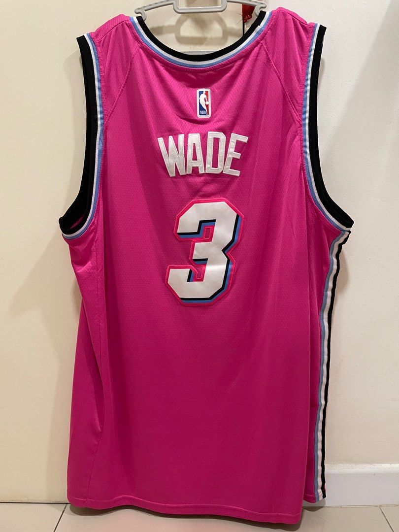 Dwyane wade miami heat jersey pink hotsell