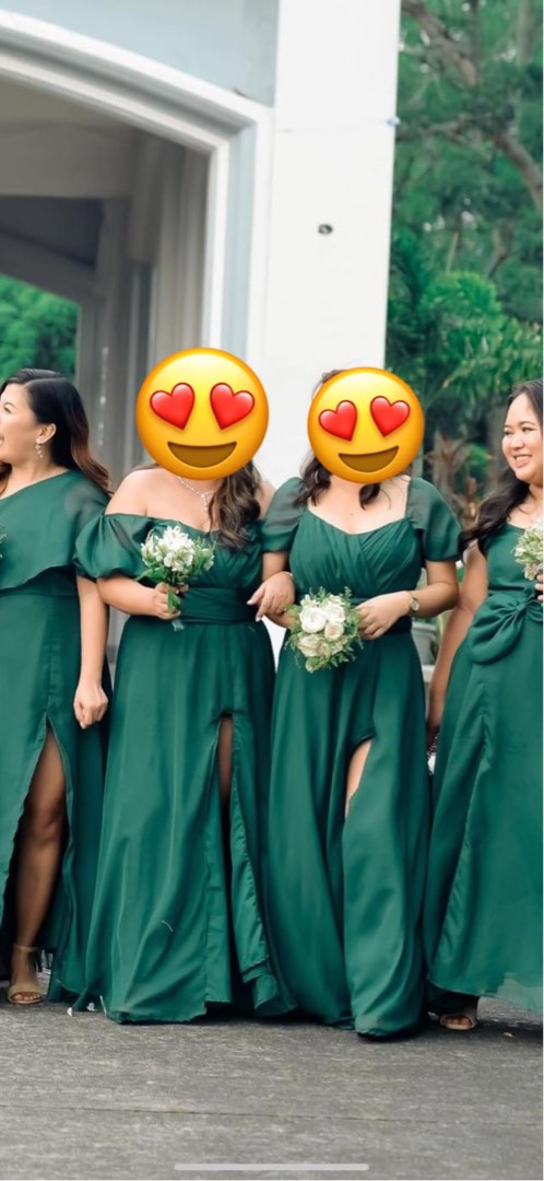 Amelia Tie Maxi Bridesmaid Dress - Matte Emerald – Pretty Lavish