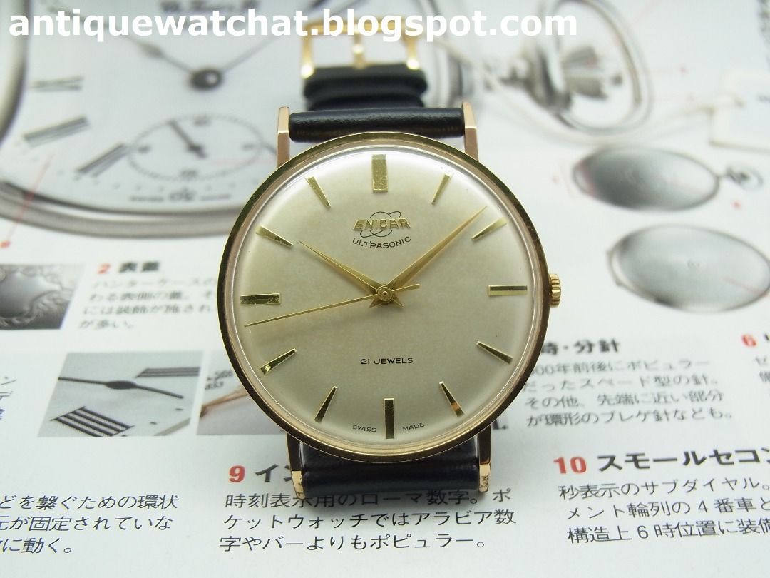ENICAR ULTRASONIC 21 JEWELS HAND WINDING WATCH Men s Fashion