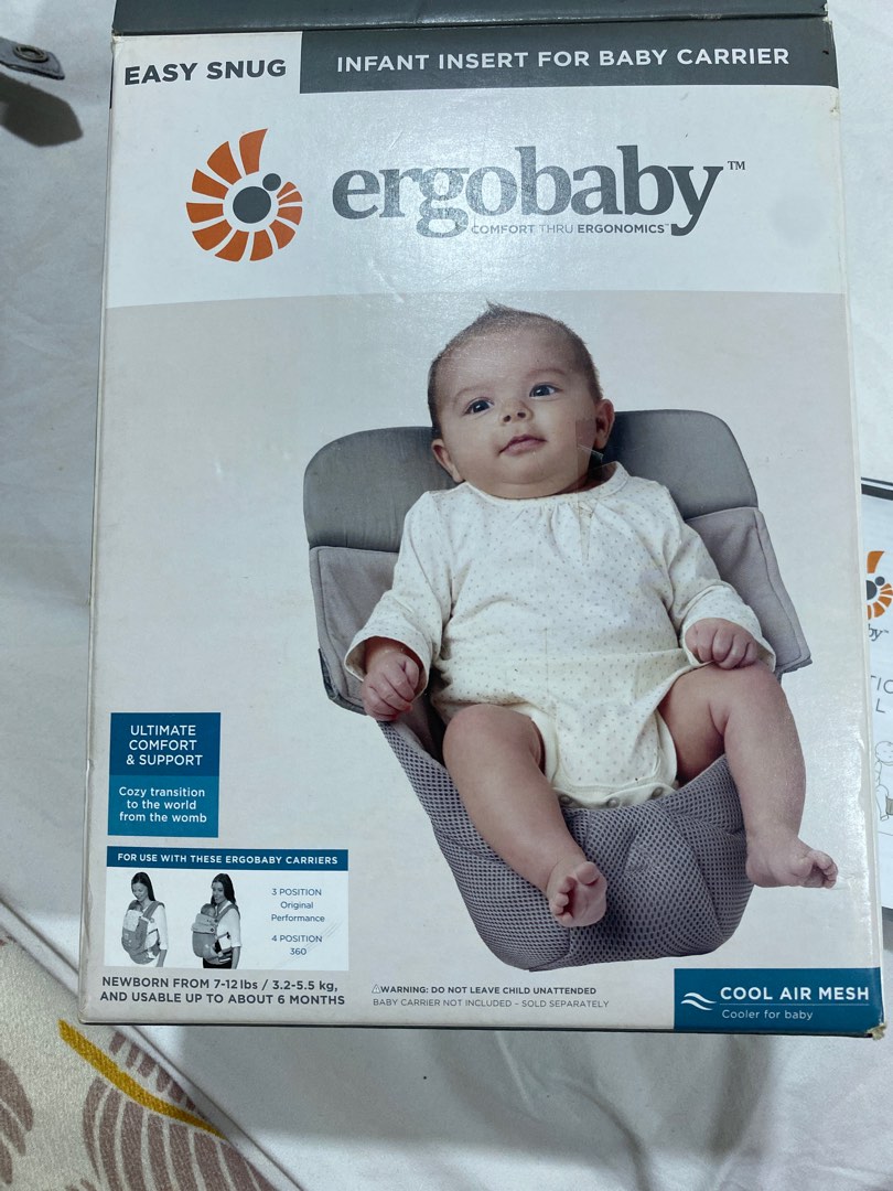Ergobaby Carrier Infant Insert (air mesh), Babies & Kids, Going Out