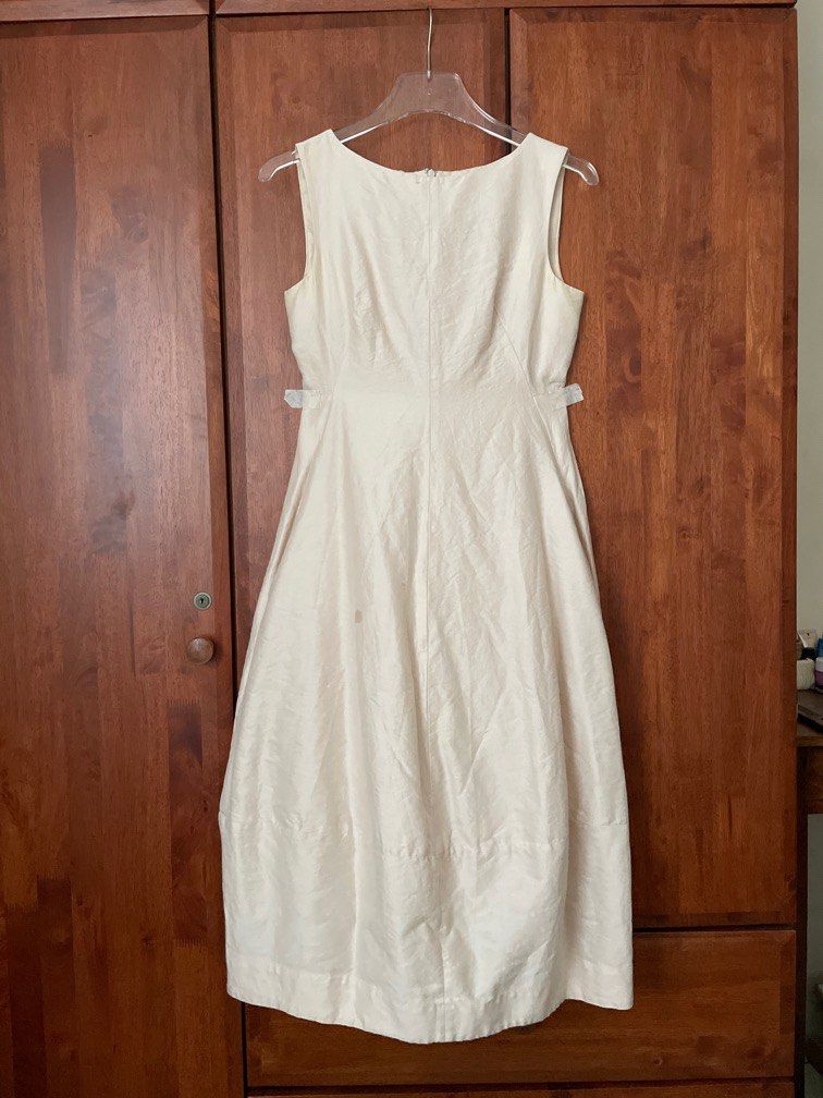 Cos cotton silk cocoon dress online