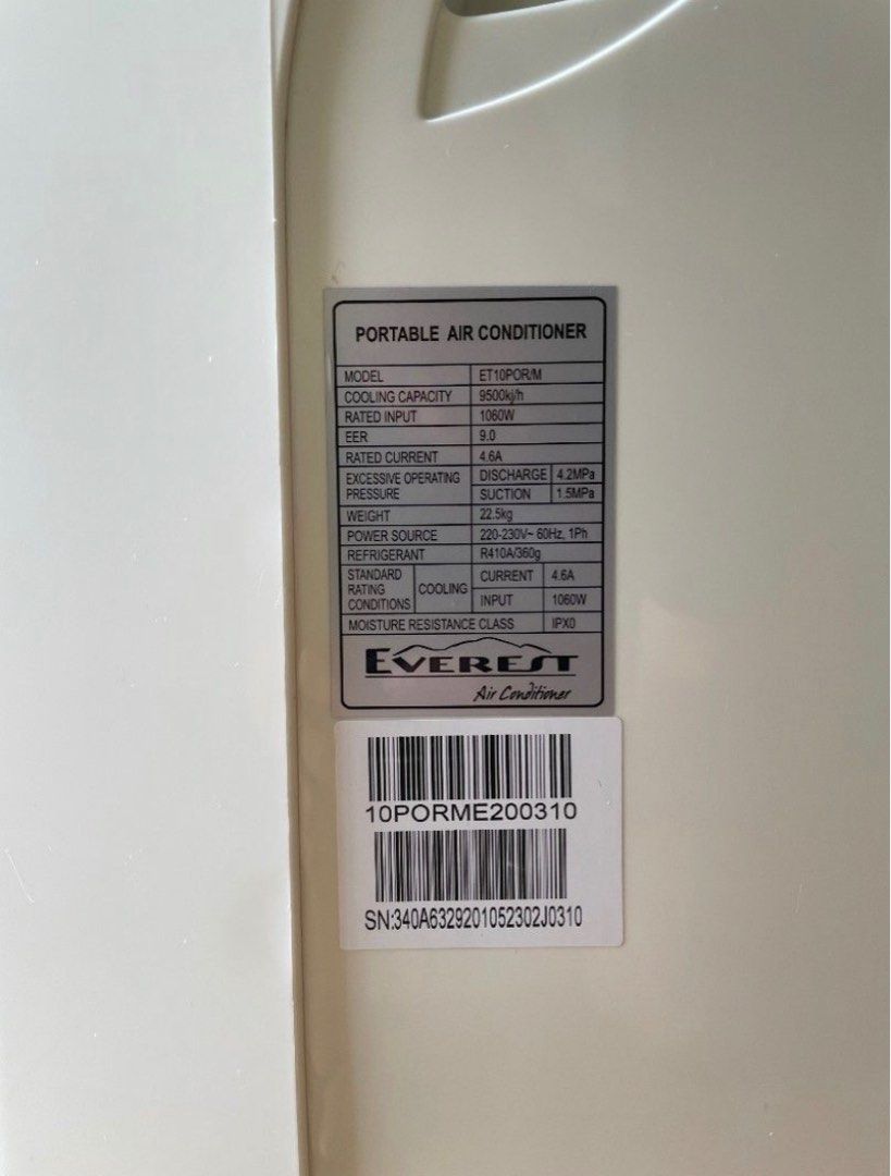 Everest Portable Aircon on Carousell