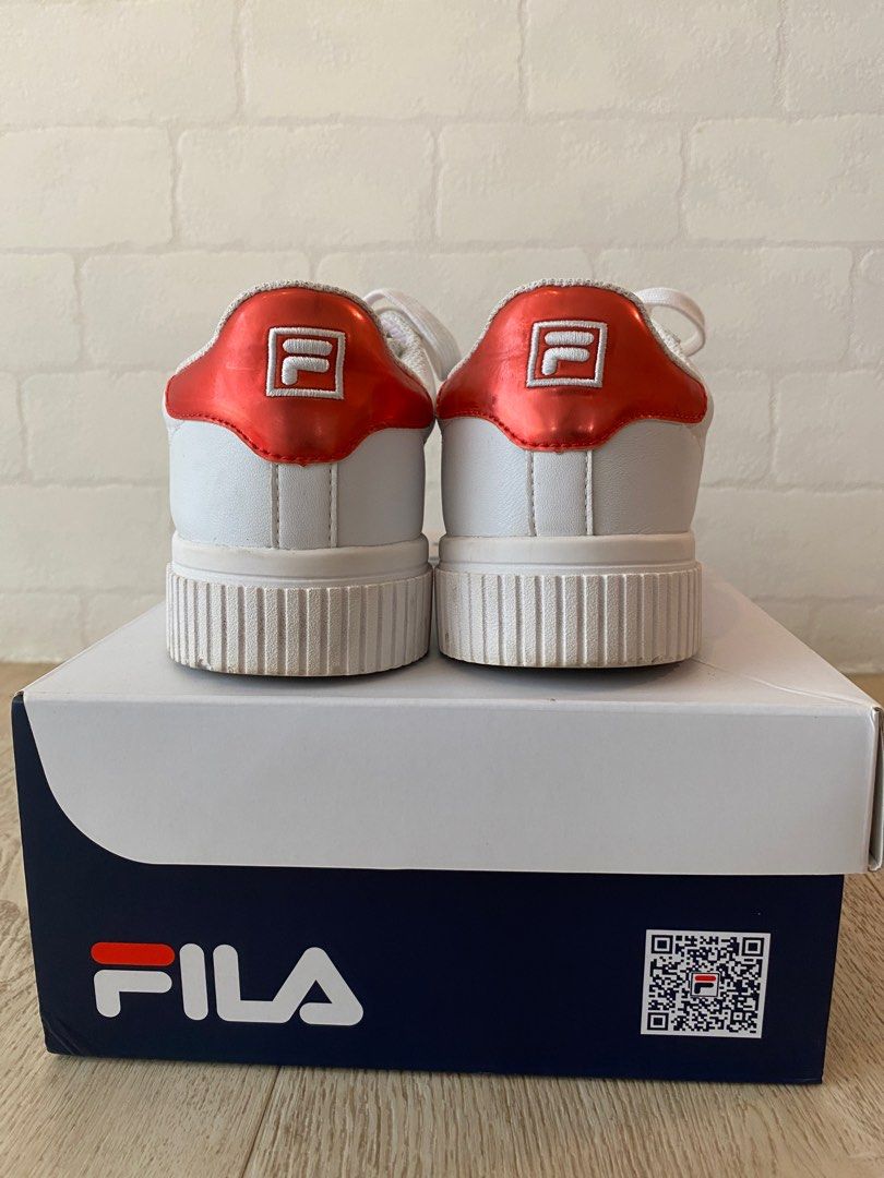 Fila court shoes deluxe bold shiny Women s Fashion Footwear Sneakers