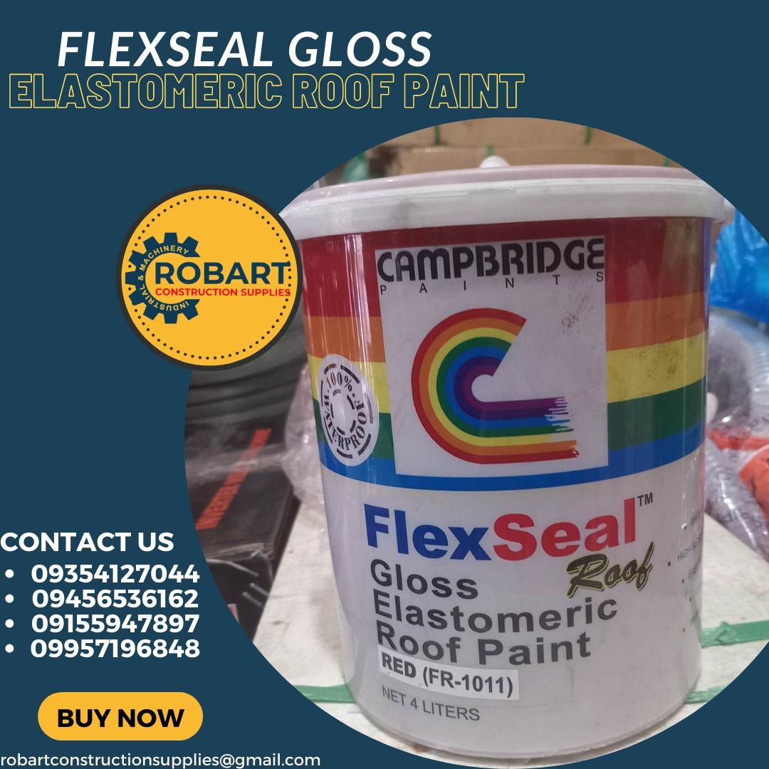 FlexSeal Gloss Elastomeric Roof Paint on Carousell