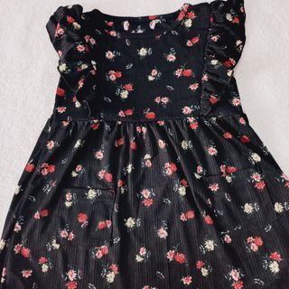 Flower Dress hitam