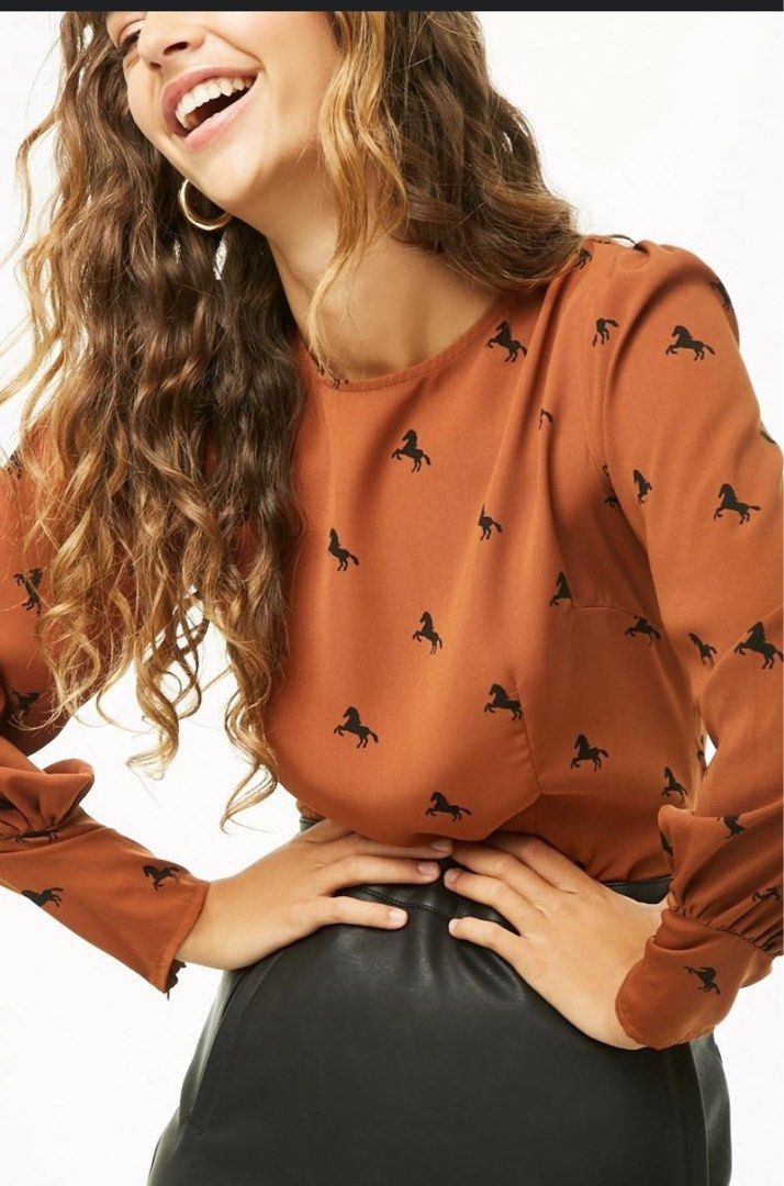 Forever 21 horse blouse 2025