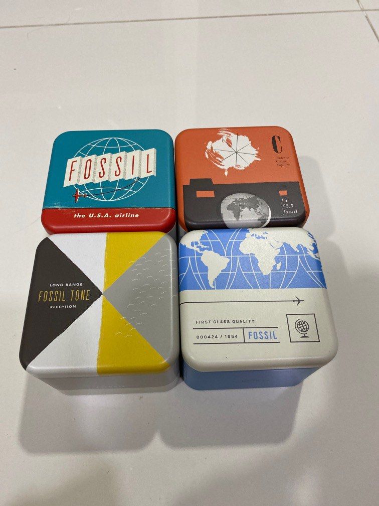 Fossil tin box clearance