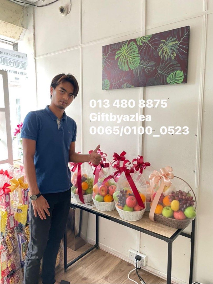 Fruit basket ready stock shah alam, Food & Drinks, Gift Baskets & Hampers on Carousell