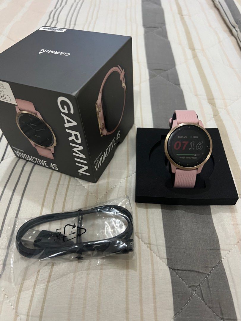 Garmin Vivoactive 4S Rose Gold Pink Mobile Phones Gadgets