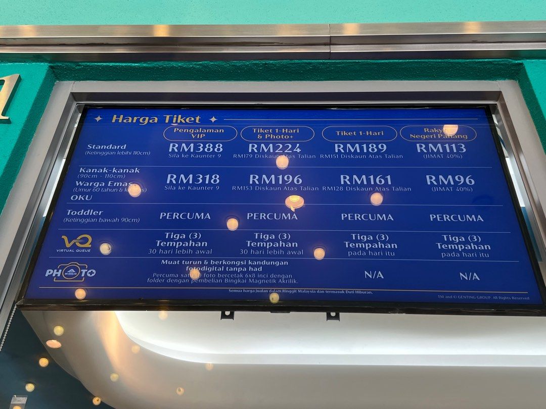 Genting Skyworld Theme Park Ticket, Tickets & Vouchers, Local