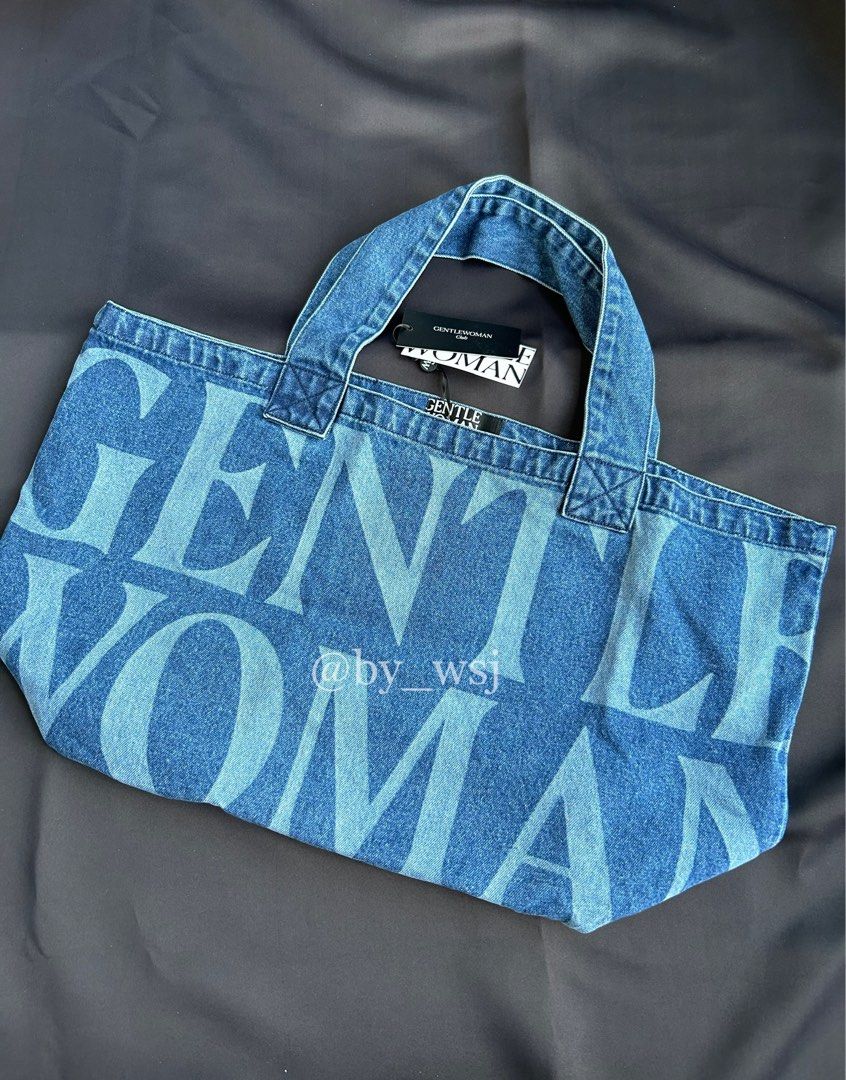 【GENTLEWOMAN】★日本未入荷★DENIM JUMBO TOTE BAG ロゴトート GENTLEWOMAN】☆日本未入荷☆DENIM JUMBO TOTE BAG ロゴトート