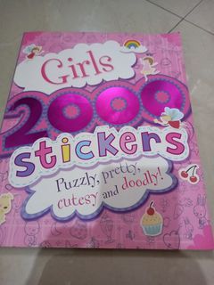 Girls 2000 stickers book and activities
