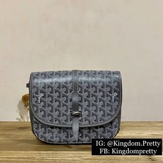 Goyard Belvedere 2 PM Size Grey Monogram Curve Flap Bag Pre-order