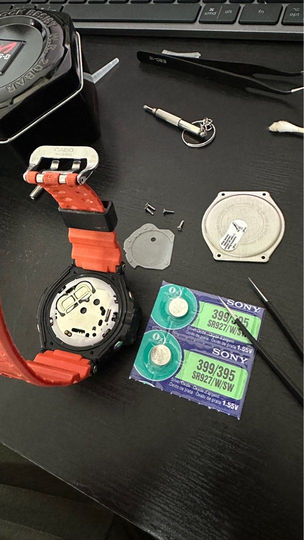 G Shock GA 1000 4ADR Gravity Master Twinsensor Pilot Watch Black Orange New Battery Box Paper