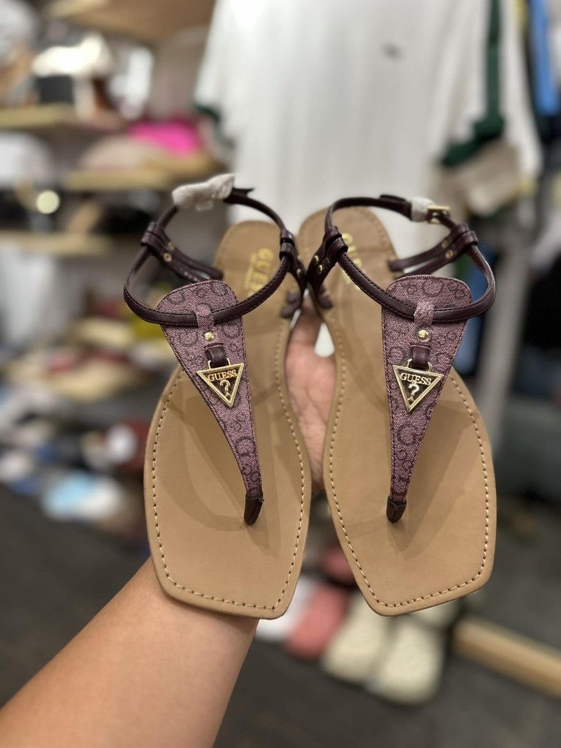 Guess t strap sandals sales
