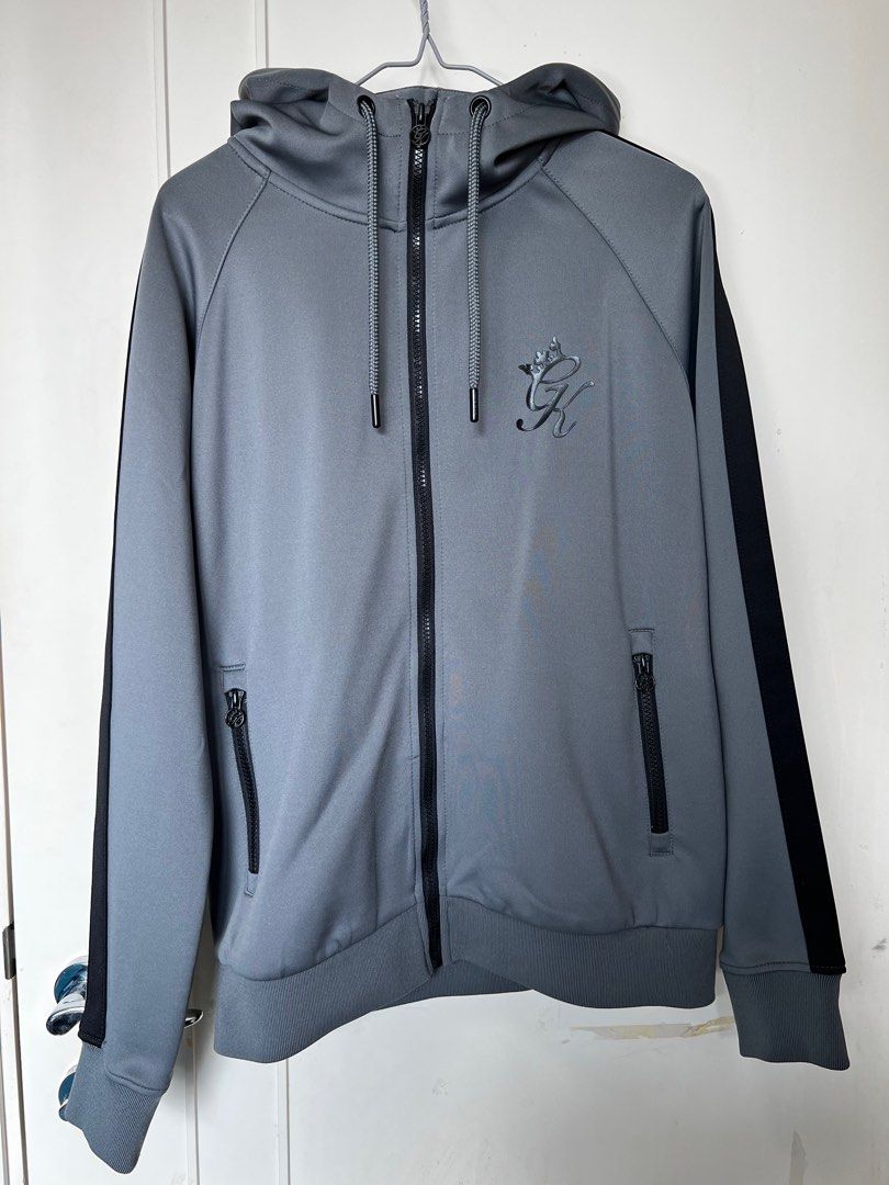 Gym king tapered poly tracksuit top store