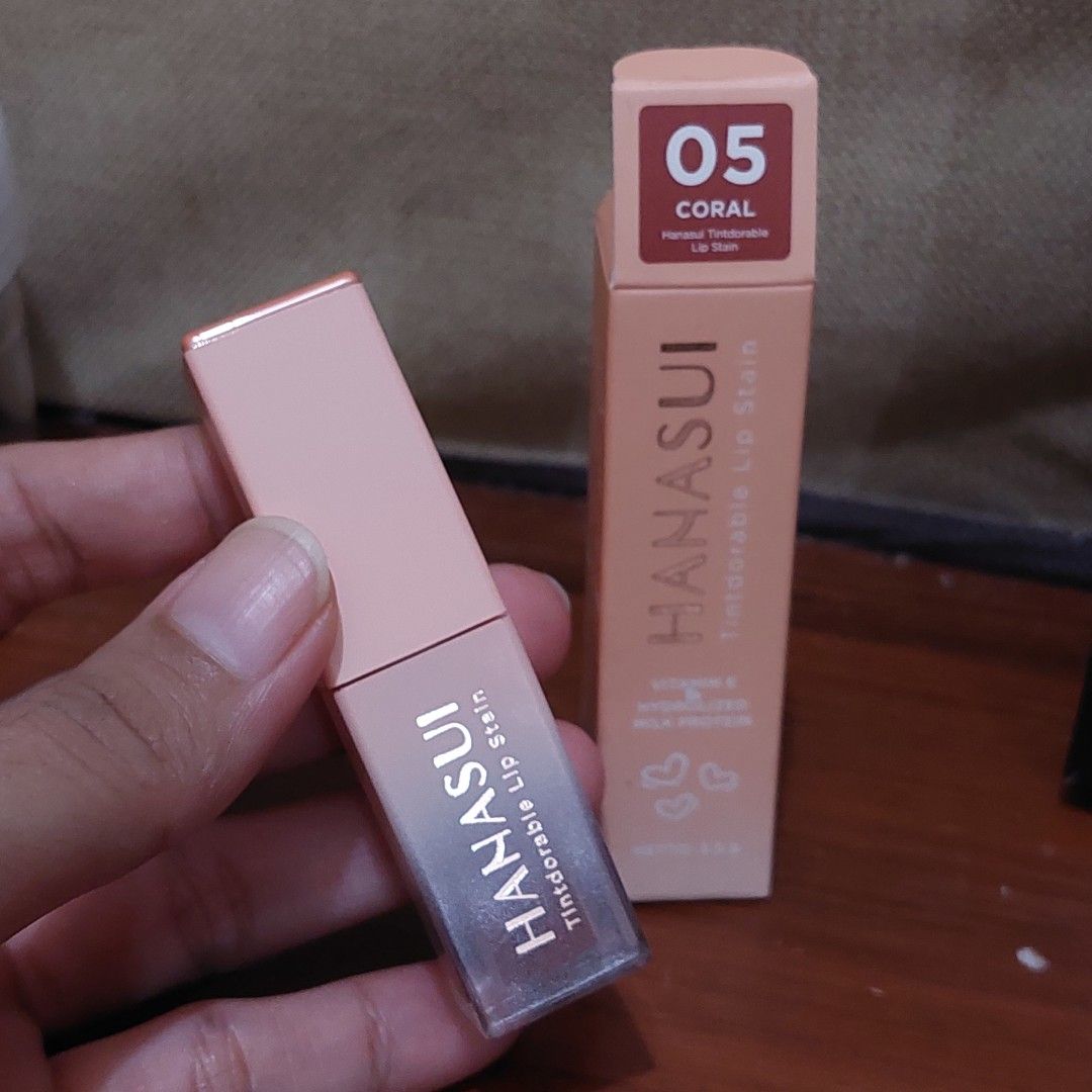 Hanasui lip tint tintdorable lip stain 05 Coral on Carousell