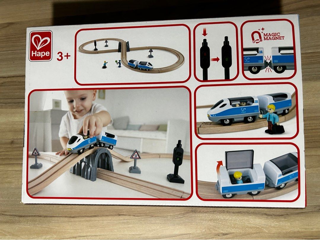 hape train set in a box