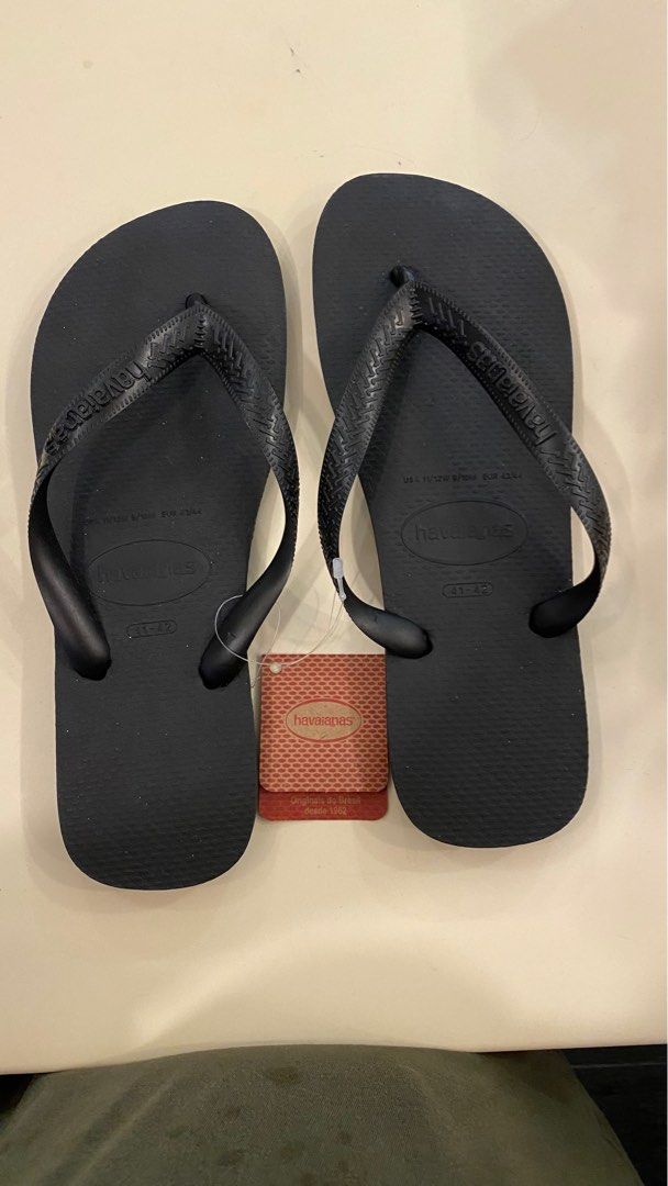 Mens black havaianas flip flops top