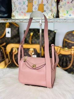 Hermes Mini Lindy ( duo colors: Sesame/lime), Luxury, Bags & Wallets on  Carousell