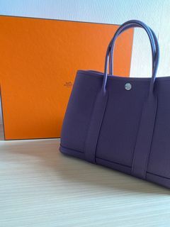 🐴 Pristine! Hermes Garden Party 30 Gris Asphalt Togo, Luxury, Bags &  Wallets on Carousell