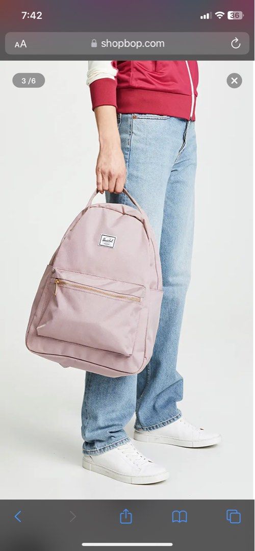 Herschel nova mid volume ash rose best sale