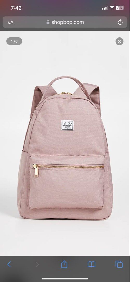 Herschel nova mid volume pink backpack discount