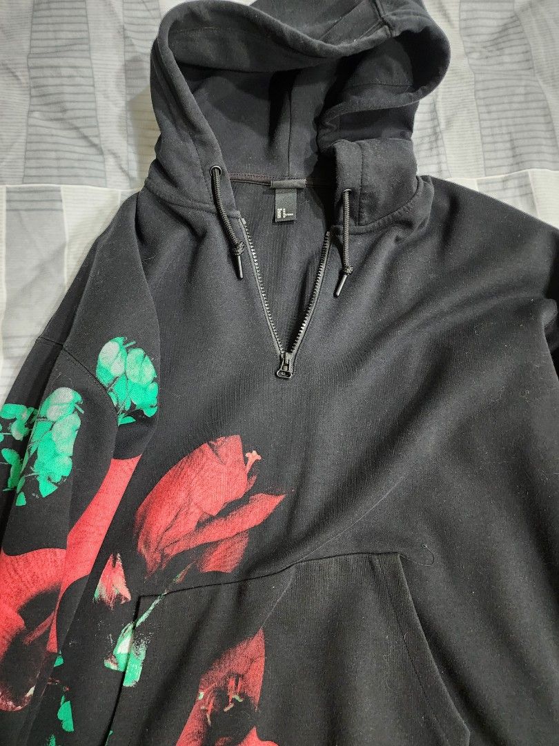 H&m flower hoodie discount