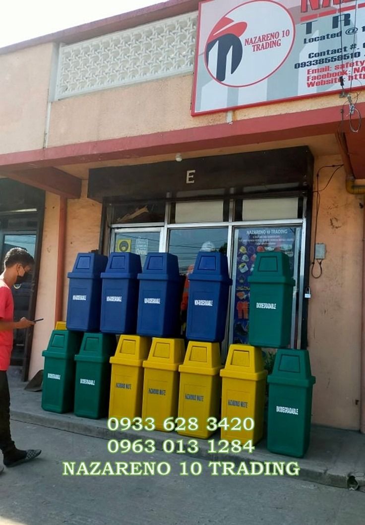 Hooded bin Industrial bin Segregation waste bin on Carousell