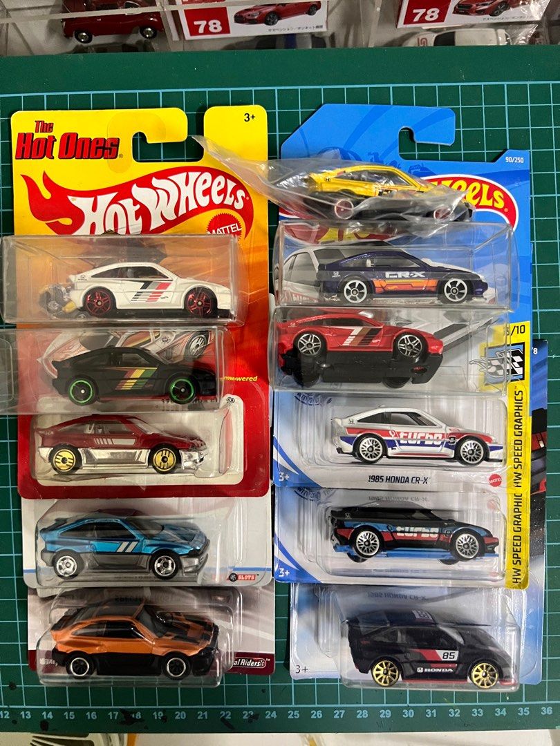 Hot Wheels Honda CRX 1985 Lot, Hobbies & Toys, Toys & Games on Carousell