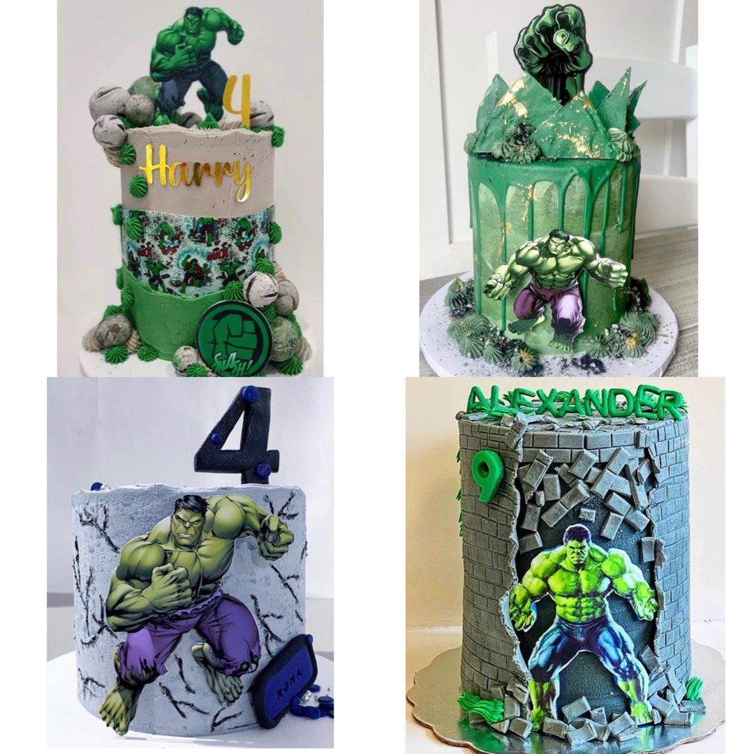 2-Tier Hulk Cake – Sei Pâtisserie