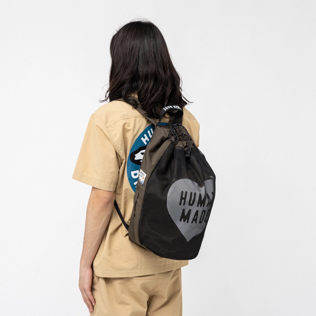カラーオリーブ最安値❗️HUMAN MADE Drawstring Backpack