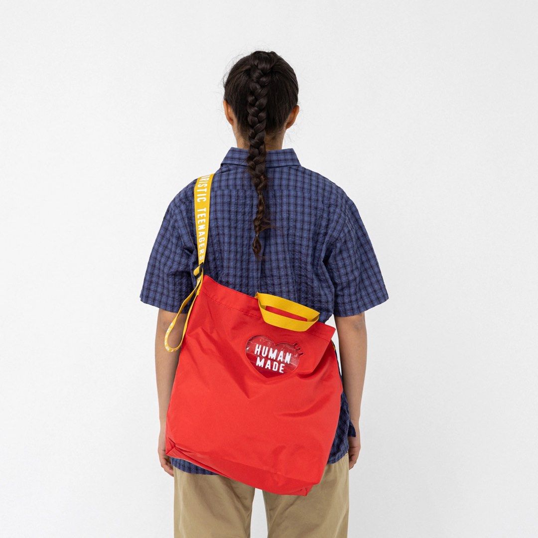 HUMAN MADE NYLON HEART 2-WAY TOTE BAG