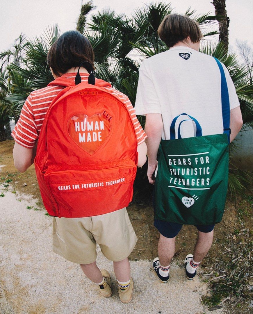 ☆ グリーン ☆ HUMAN MADE NYLON HEART BACKPACK - 通販