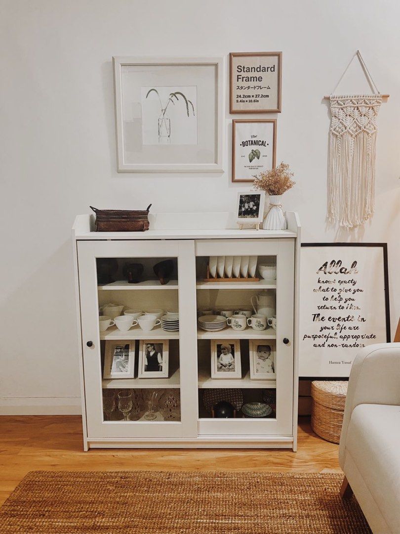 Ikea hauga glass door cabinet deals