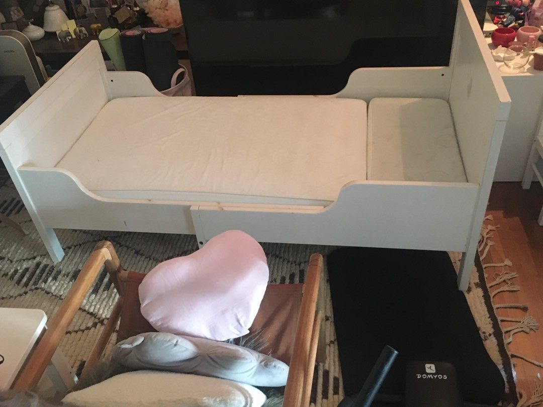 IKEA junior extendable bed sundvik model, Furniture & Home Living, Bedding & Towels on Carousell