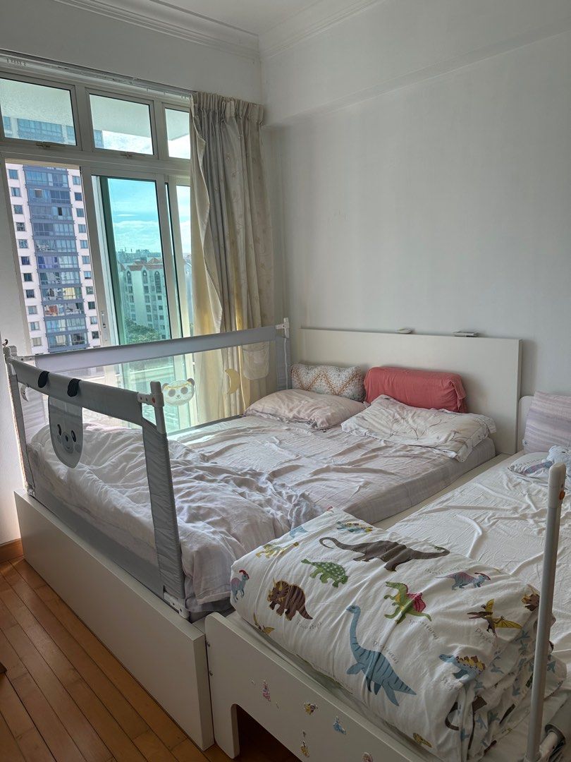 IKEA kid bed & queen size bed, Furniture & Home Living, Furniture, Bed