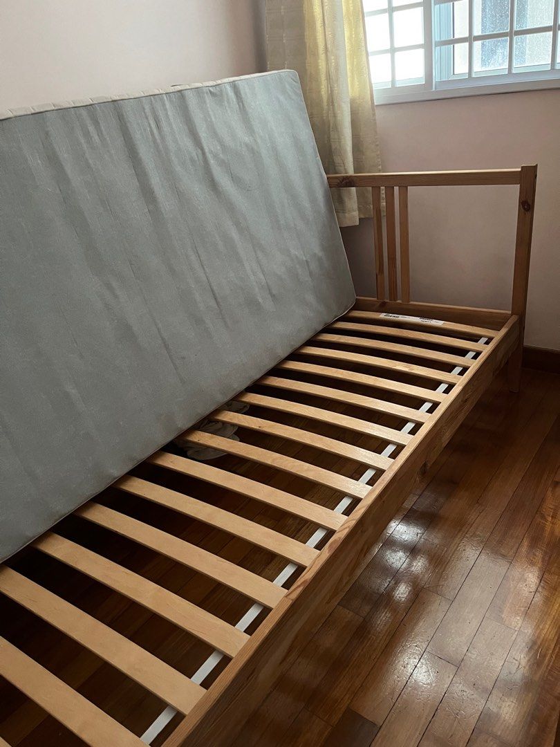 IKEA Single bed and mattress, Furniture & Home Living, Furniture, Bed Frames & Mattresses on