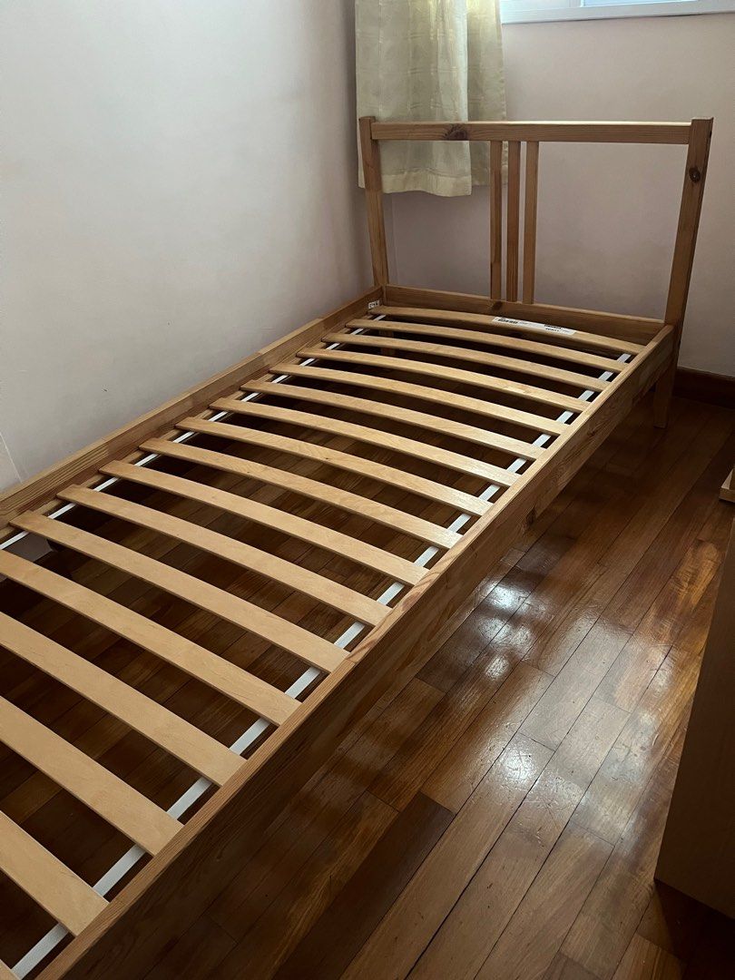 IKEA Single bed and mattress, Furniture & Home Living, Furniture, Bed Frames & Mattresses on