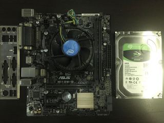 Intel G4560 Proc @3.5ghz + Asus H110M Motherboard + 500gb HDD