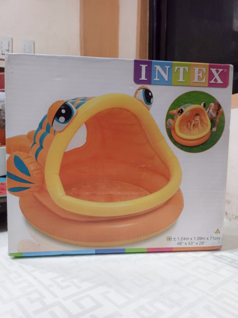 Intex lazy fish baby pool (Category: Other Baby Bathing & Changing Needs) located in Manila. Submitted by cathalea (Listing ID 1234464403, Image 1). Description: Brandnew Intex Lazy Fish baby pool 1k 1pc. Available.