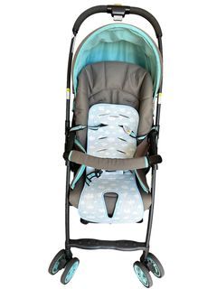 japan brand APRICA KAROON STROLLER GREEN ONE HAND FOLD LIGHT WEIGHT AND TRAVEL FRIENDLY
