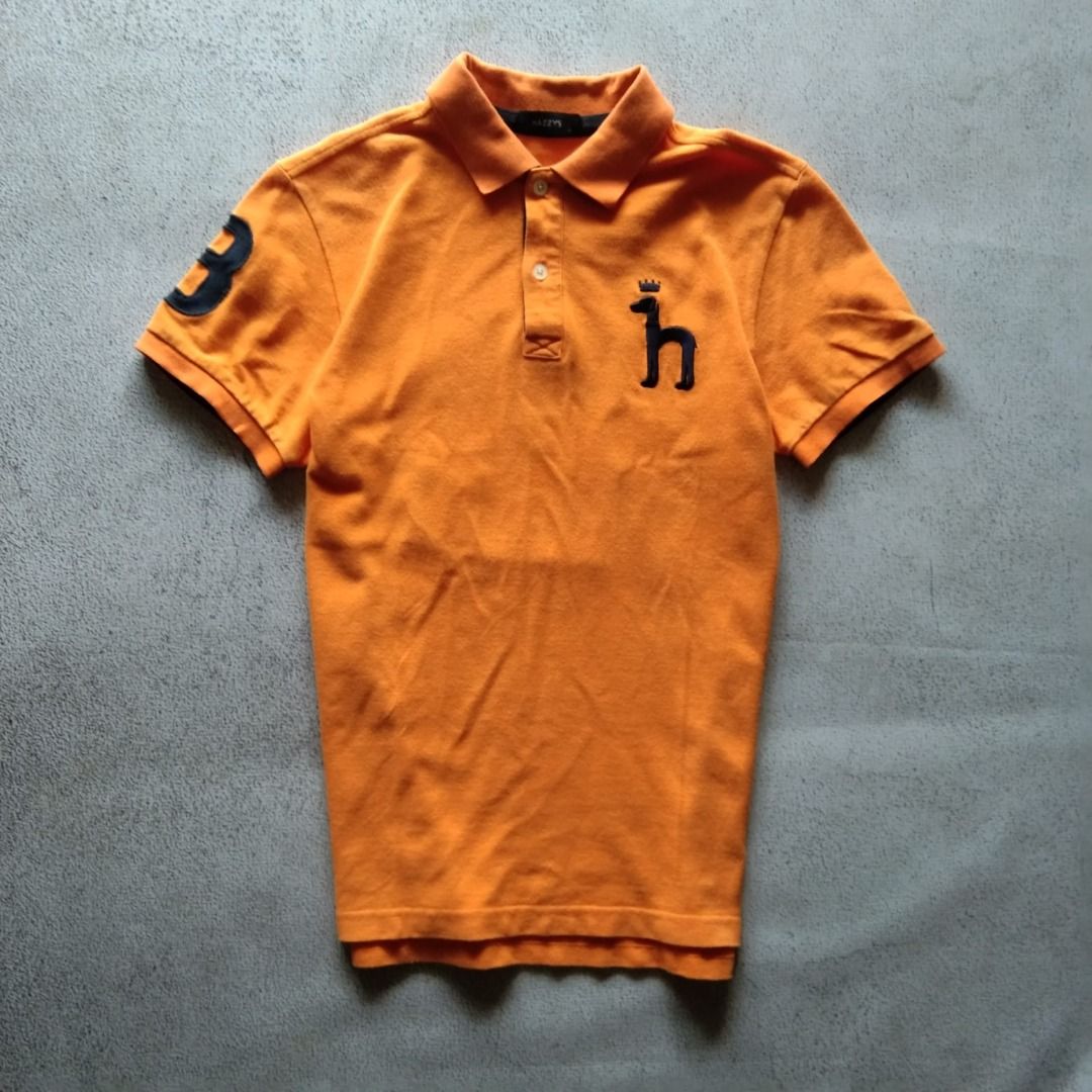 Kaos Poloshirt Hazzys Orange mirip TNF on Carousell