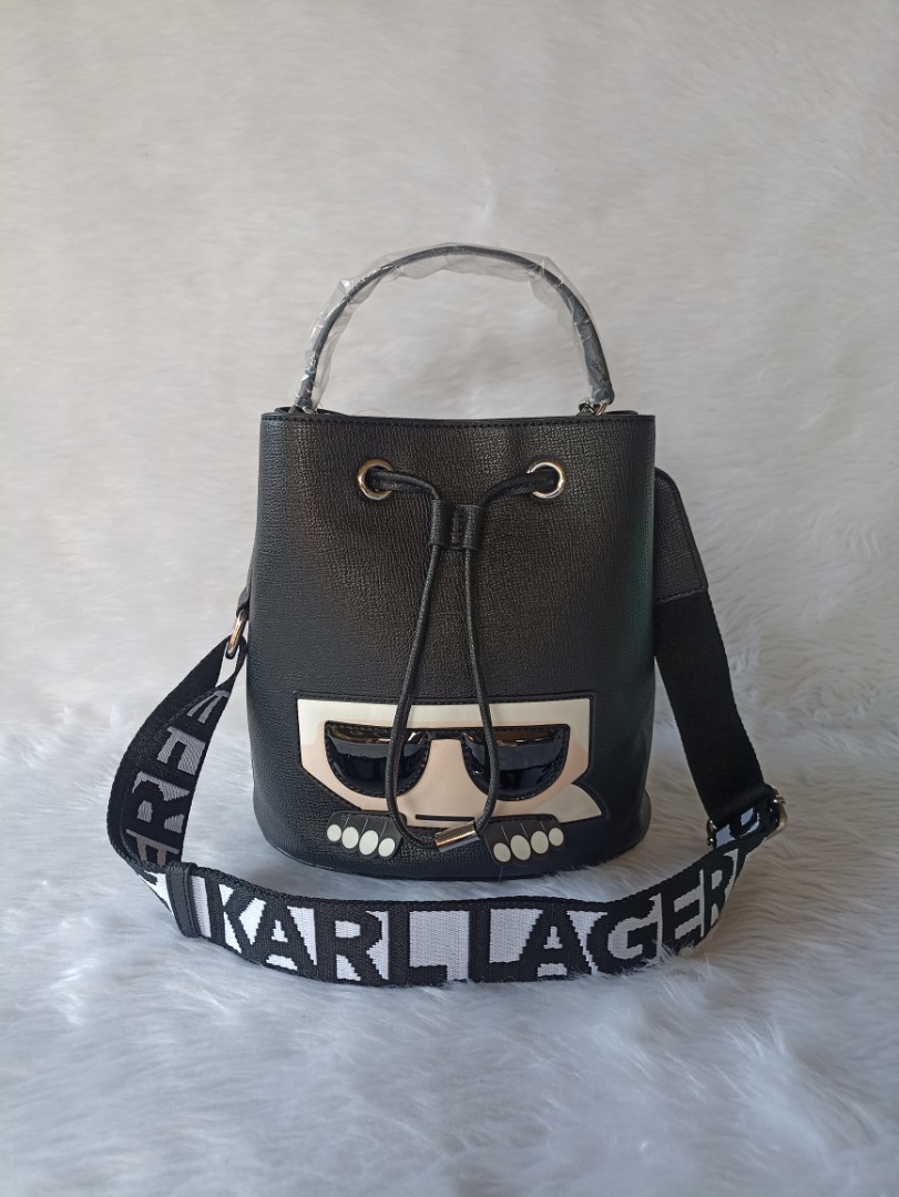 KARL LAGERFELD BUCKET SLING BAG, Women's Fashion, Bags & Wallets, Cross ...