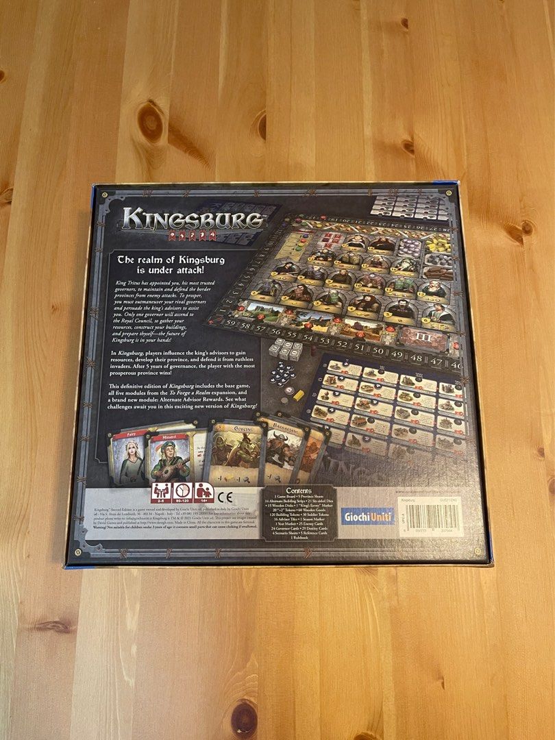 Kingsburg 2nd Edition Board Game ( Authentic), Hobbies & Toys, Toys ...