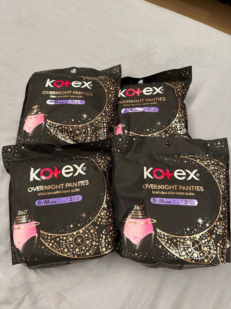 Kotex overnight panties, Beauty & Personal Care, Sanitary Hygiene on